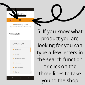 How to access your account 5.