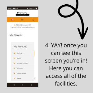 How to access your account 4.
