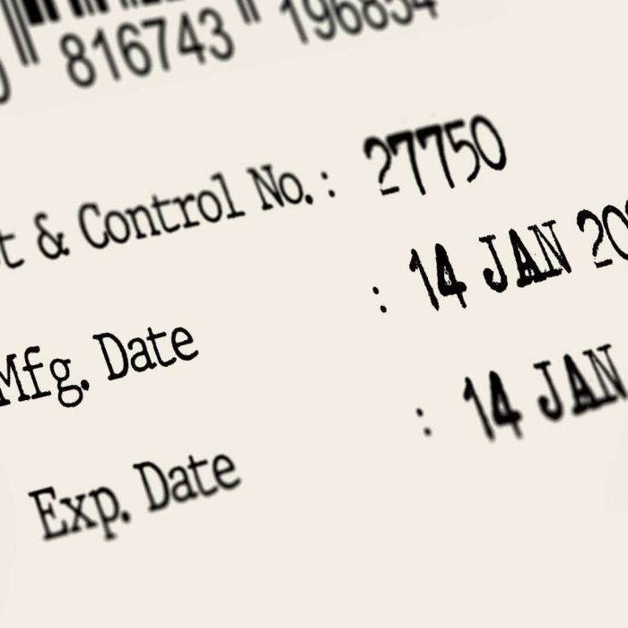 Skincare Products expiry dates