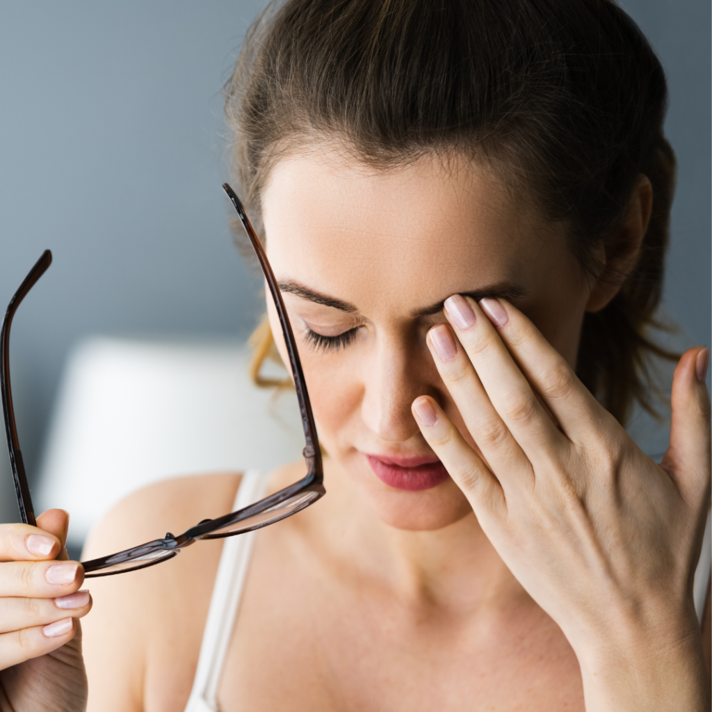 Acne skin and stress