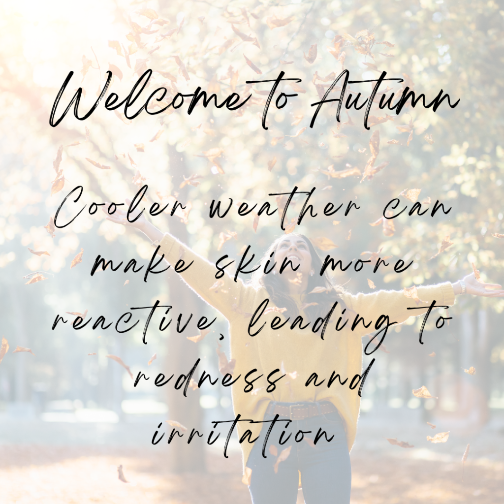 Sensitive skin, reactions, cold weather, autumn, skin health