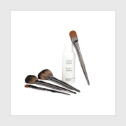 DMK cosmetic makeup brushes, creme glace brush, straight foundation brush, large foundation brush, premier powder brush,