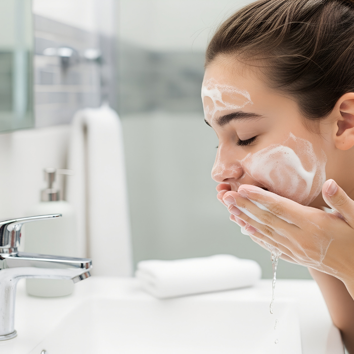 Skin, skin physiology, should I clean my skin in the morning, chronic skin conditions, washing, face cleansing, cleansers, face