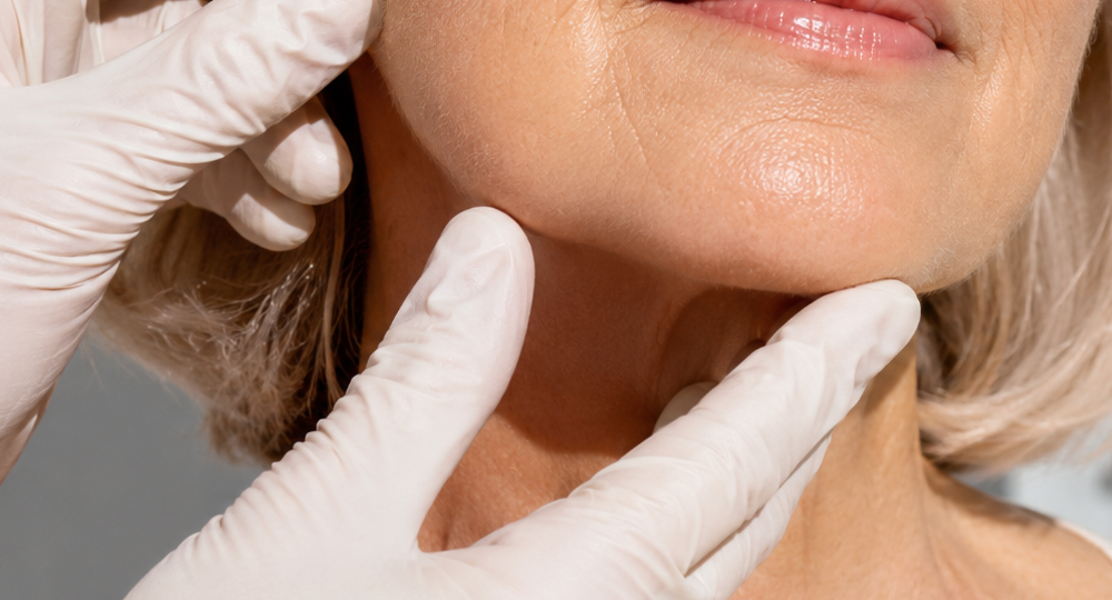 Professional skin analysis and understanding visible skin concerns at The Beauty Bistro. Professional examining facial skin during a skin assessment, professional choosing personalised skin treatments, skin barrier dysfunction
